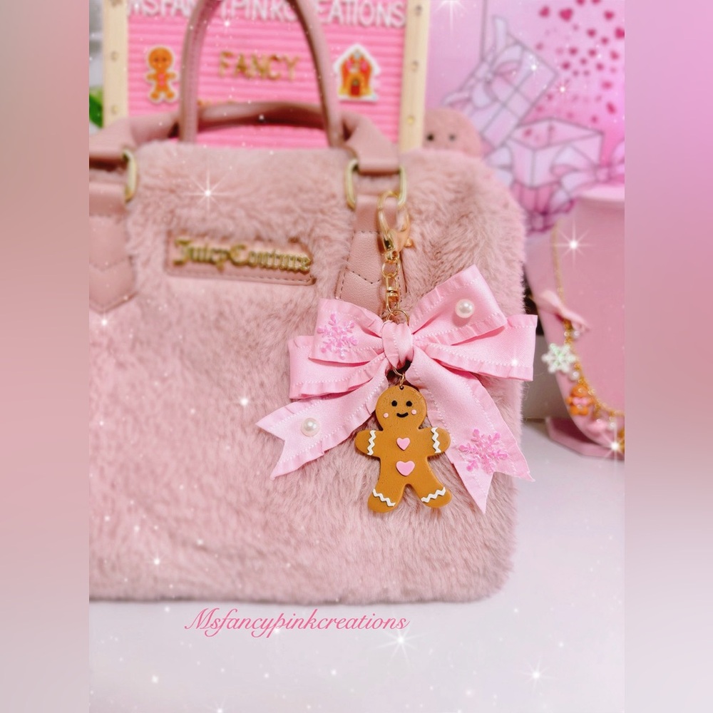 Handmade Coquette Gingerbread Keychain